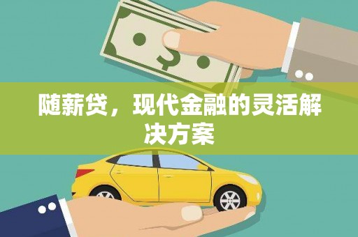 蒸湘随薪贷，现代金融的灵活解决方案
