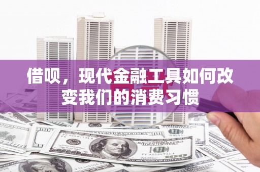 蒸湘借呗，现代金融工具如何改变我们的消费习惯