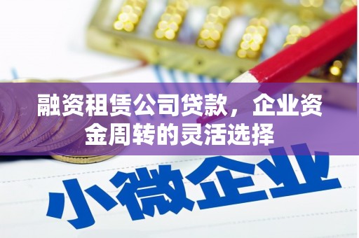 蒸湘融资租赁公司贷款，企业资金周转的灵活选择
