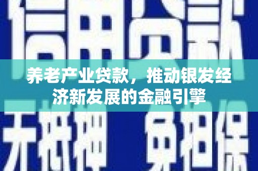 蒸湘养老产业贷款，推动银发经济新发展的金融引擎