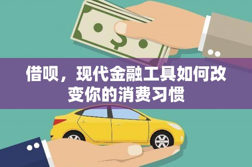 蒸湘借呗，现代金融工具如何改变你的消费习惯