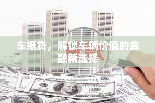 蒸湘车抵贷，解锁车辆价值的金融新选择