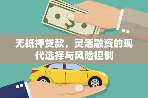 蒸湘无抵押贷款，灵活融资的现代选择与风险控制