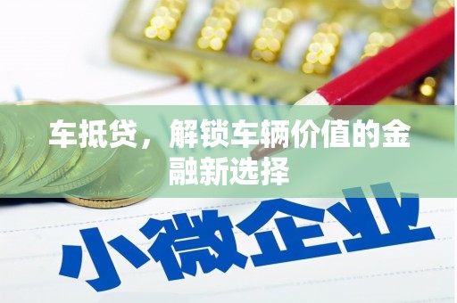 蒸湘车抵贷，解锁车辆价值的金融新选择
