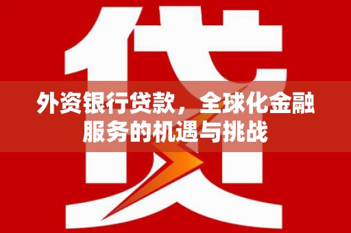 蒸湘外资银行贷款，全球化金融服务的机遇与挑战