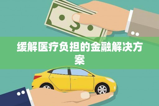 蒸湘缓解医疗负担的金融解决方案